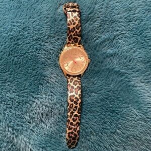 Betsey Johnson Cheetah Print Watch